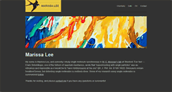 Desktop Screenshot of marissaklee.com